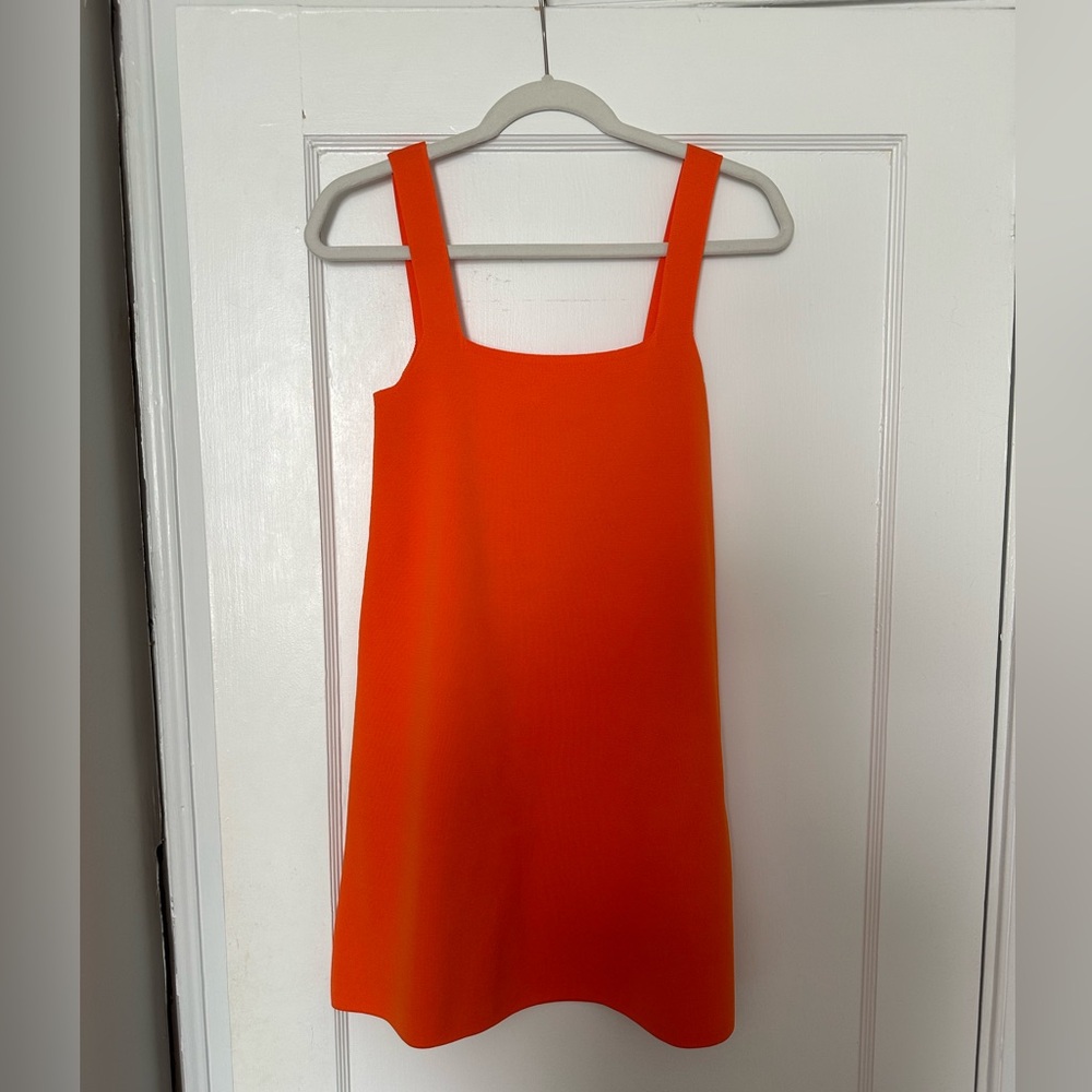 Zara Knit Dress in Orange